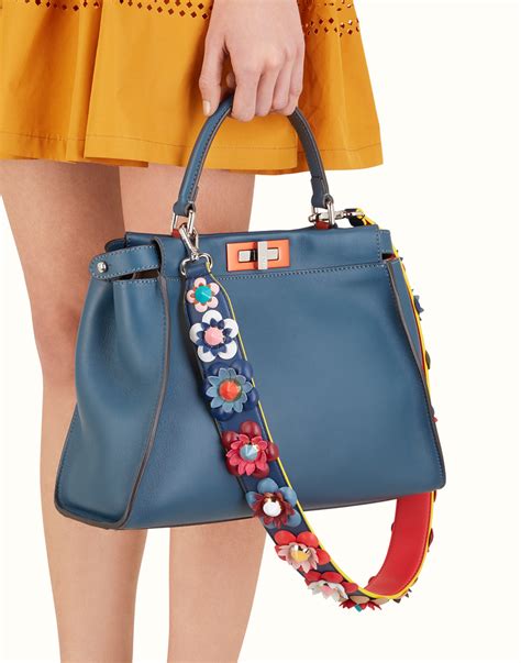 fendi floral bag strap|Fendi adjustable strap handbags.